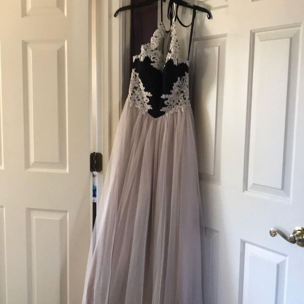 Halter top prom dress